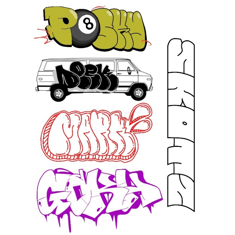 

STICKERPACK STIKER GRAFFITI (STICKER TUMBLER STICKER LAPTOP)