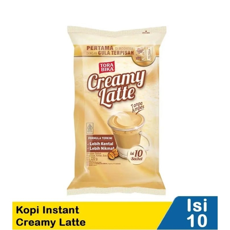 

TORABIKA CREAMY LATTE 10 SACHET