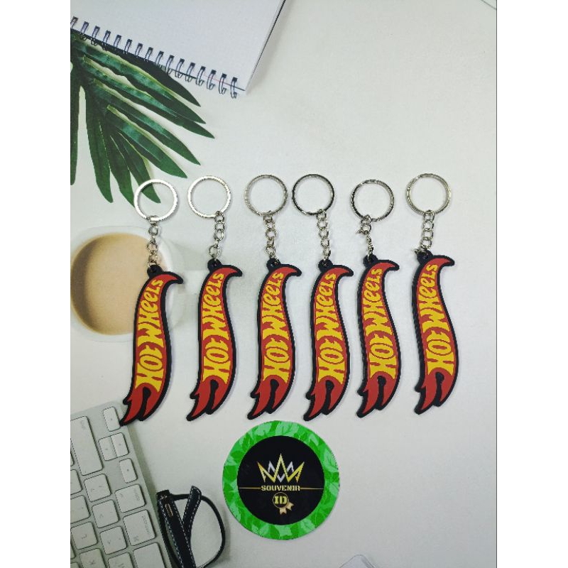 Gantungan Kunci Karet Hot Wheels | Aksesoris Keren Untuk Penggemar Mobil