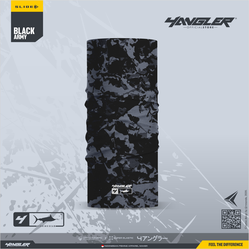 Bandana Mancing 4ANGLER | Buff Mancing 4ANGLER | BLACK ARMY