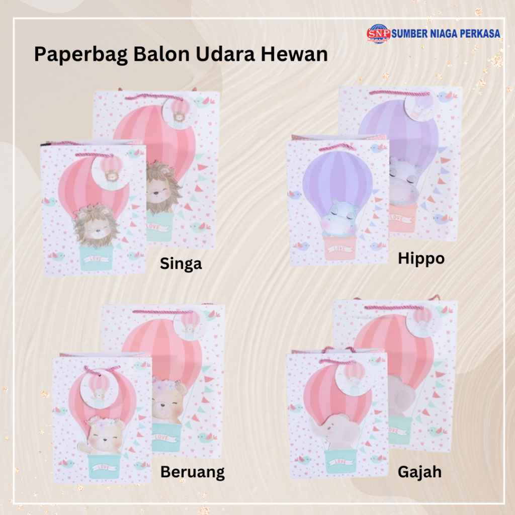 

Free Kartu Ucapan Paper Bag Motif Balon Udara Hewan| Kantong Kado Bingkisan Hadiah