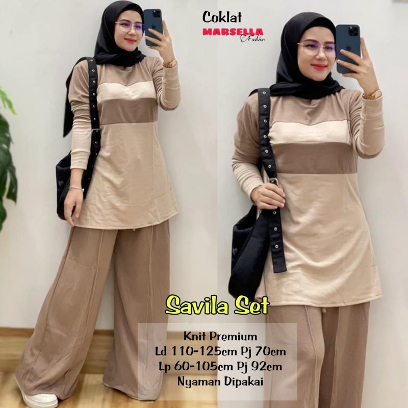 Setelan wanita Savila set by Marsella