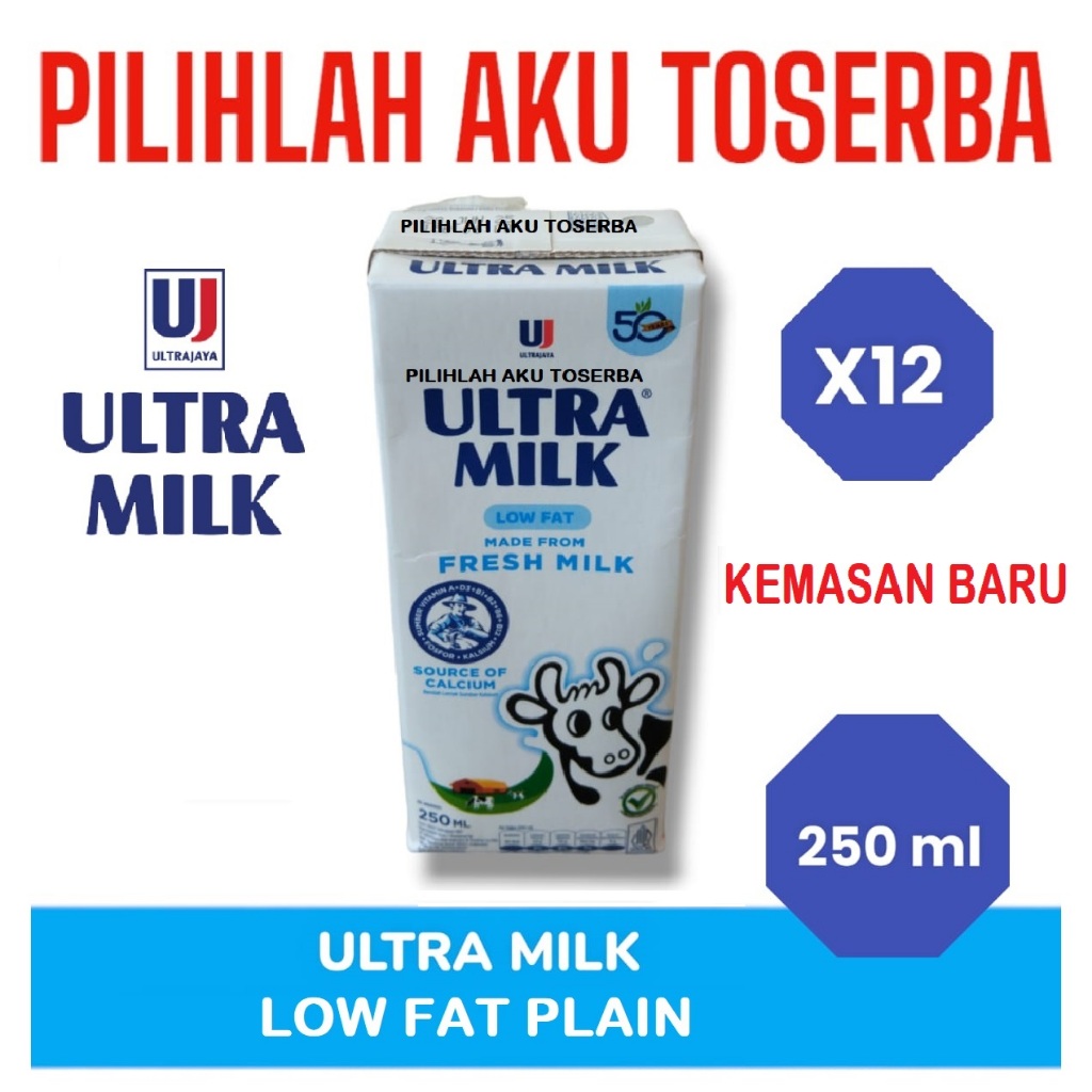 

SUSU ULTRA LOW FAT PLAIN 250 ML - ( HARGA 1 PAKET ISI 12 )