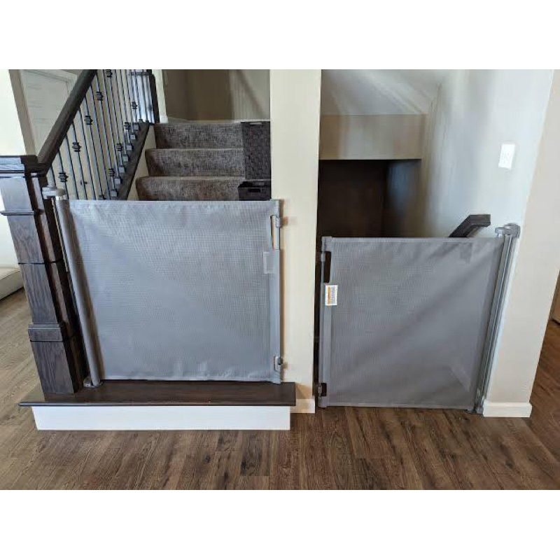 Safety Gate Baby Childlock Lipat Otomatis Pagar Tangga Pengaman Anak Pagar Pengaman Bayi Hitam Putih