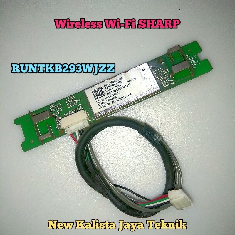 WI-FI TV SHARP RUNTKB293WJZZ MODUL WIFI BLUETOOTH RUNTKB293WJZZ WIFI TV RUNTKB293WJZZ MODULE WIFI SH