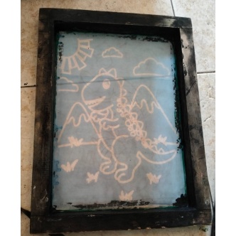 

ART F8B6 Screen Cetakan sablon sterofoam siap pakai gambar bisa reques