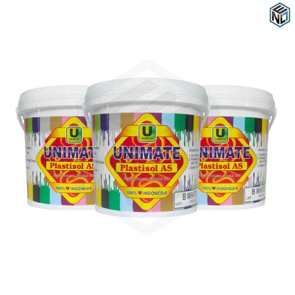 

ART N8L9 Tinta Plastisol Unimate Solvent Base berkualitas Warna Solid