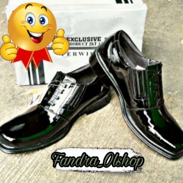 Model Baru Sepatu PDH Perwira Pantopel Tali Variasi TNIPOLRISecuritySatpam Merk AR Exclusive 255