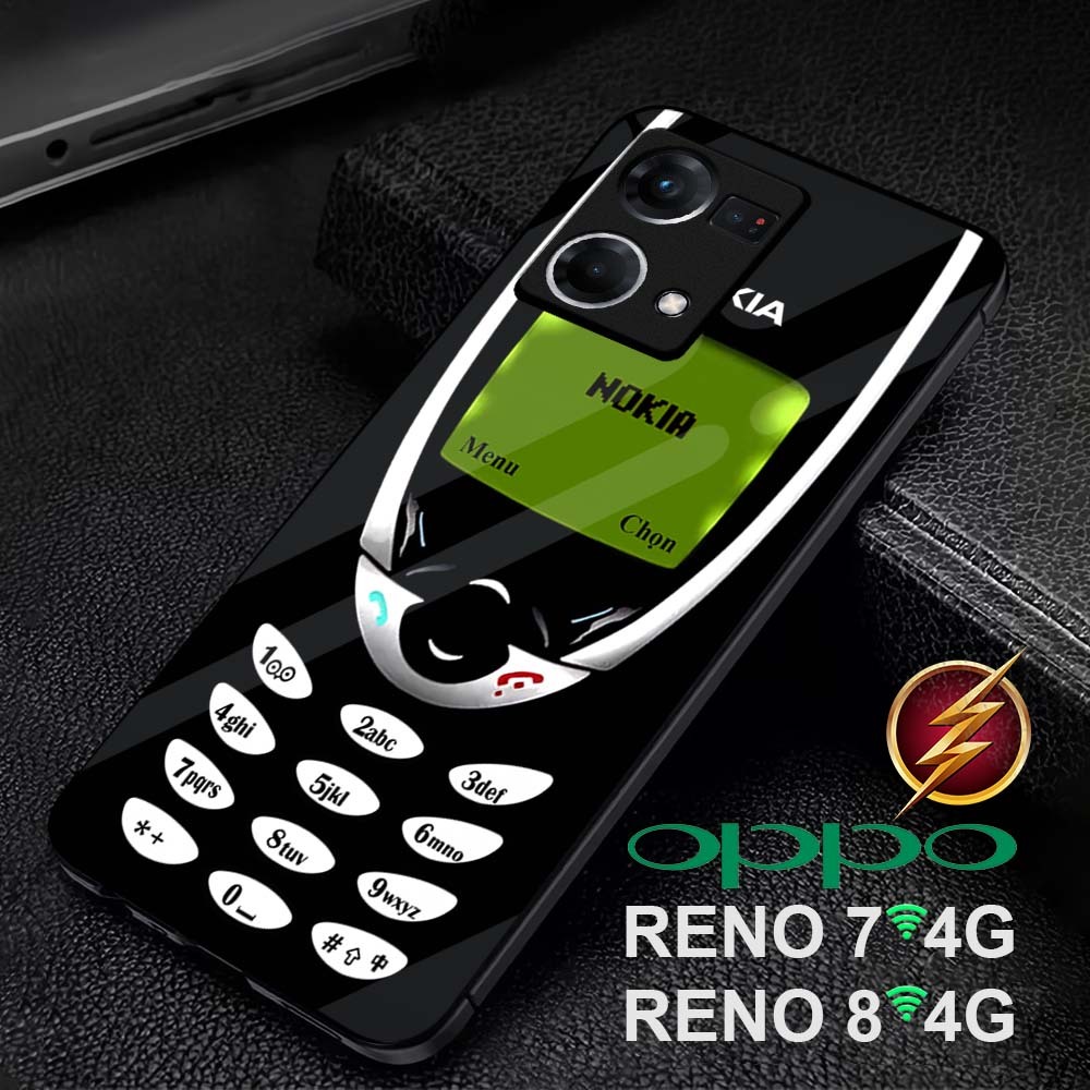 Softcase Kilau Oppo | Reno 7 4G | Reno 8 4G |AM43| Case Softcase Oppo Reno Casing Glossy Kilau Case 