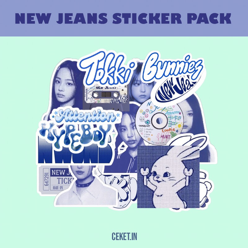 

New Jeans Sticker Pack A6 (17pcs)