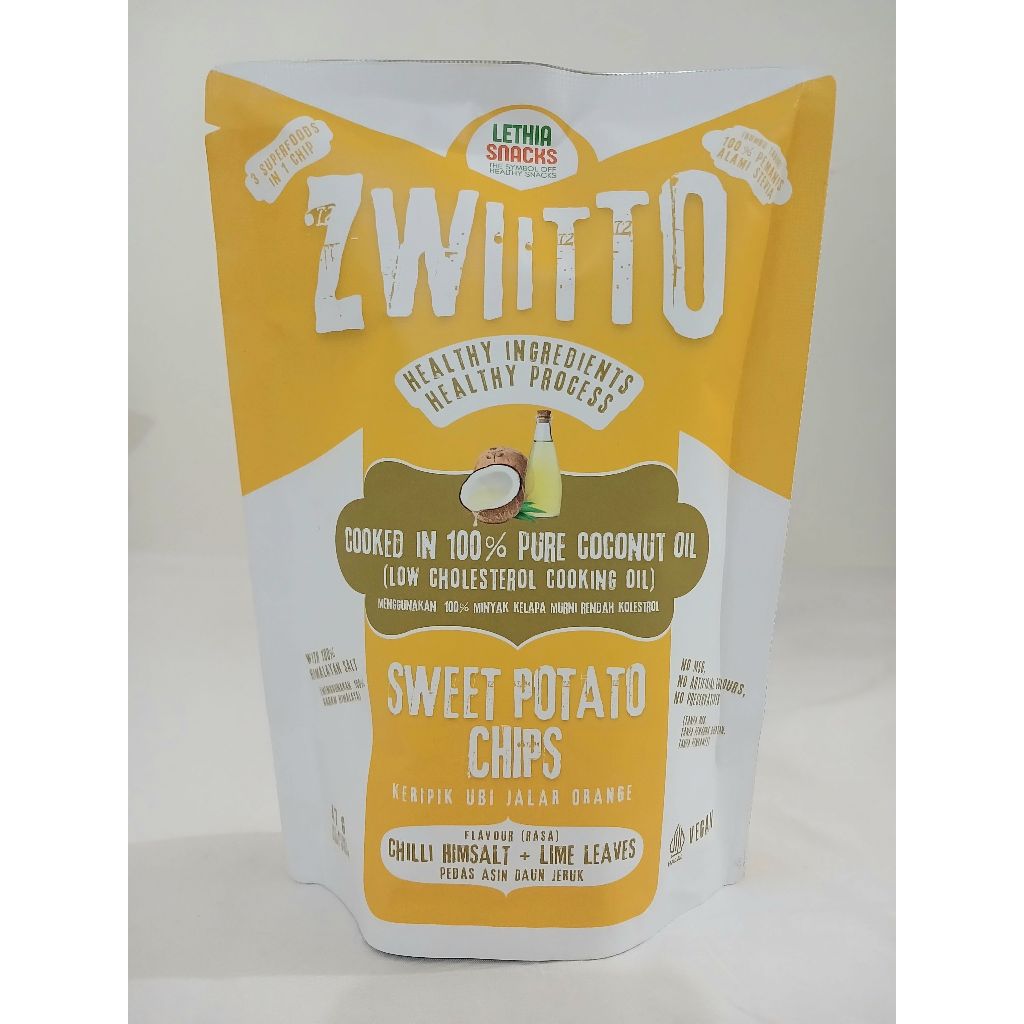 

ZWIITTO Keripik Ubi Jalar Orange CHILLI HIMSALT LIME LEAVES 47g by LETHIA SNACKS. Healthy Snack, Snack Sehat. Snack Sehat Anak. Snack Sehat Diet. Snack Sehat Rendah Kalori. Snack Sehat Rendah Gula. Snack Sehat Gluten Free. Keripik Sehat. Snack Vegan