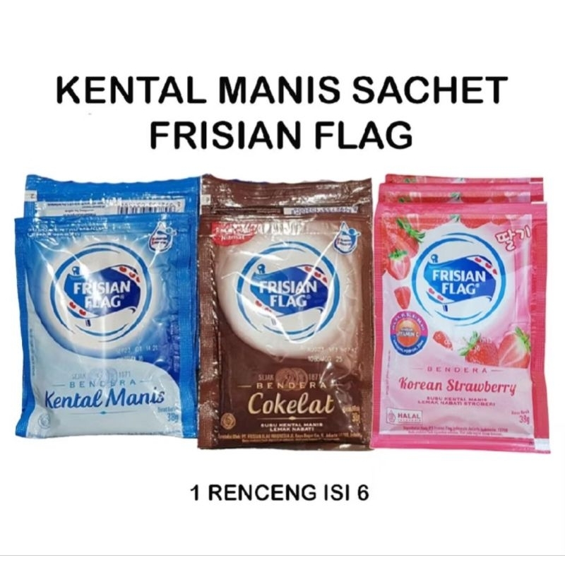 

Susu bendera frisian flag, kemasan sachet