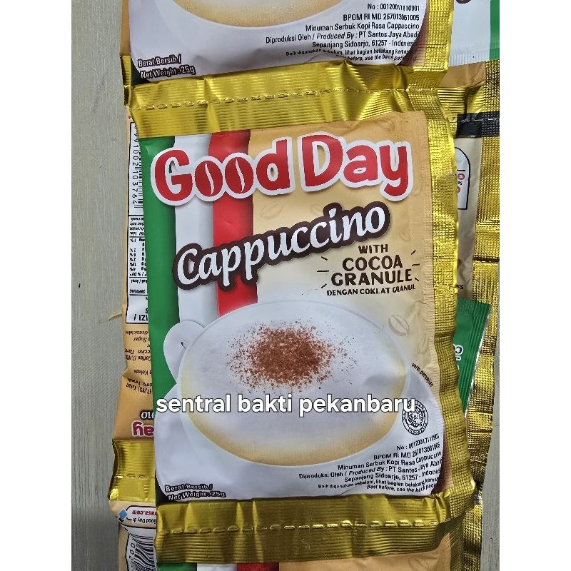 

GOOD DAY CAPPUCCINO ISI 10 PCS