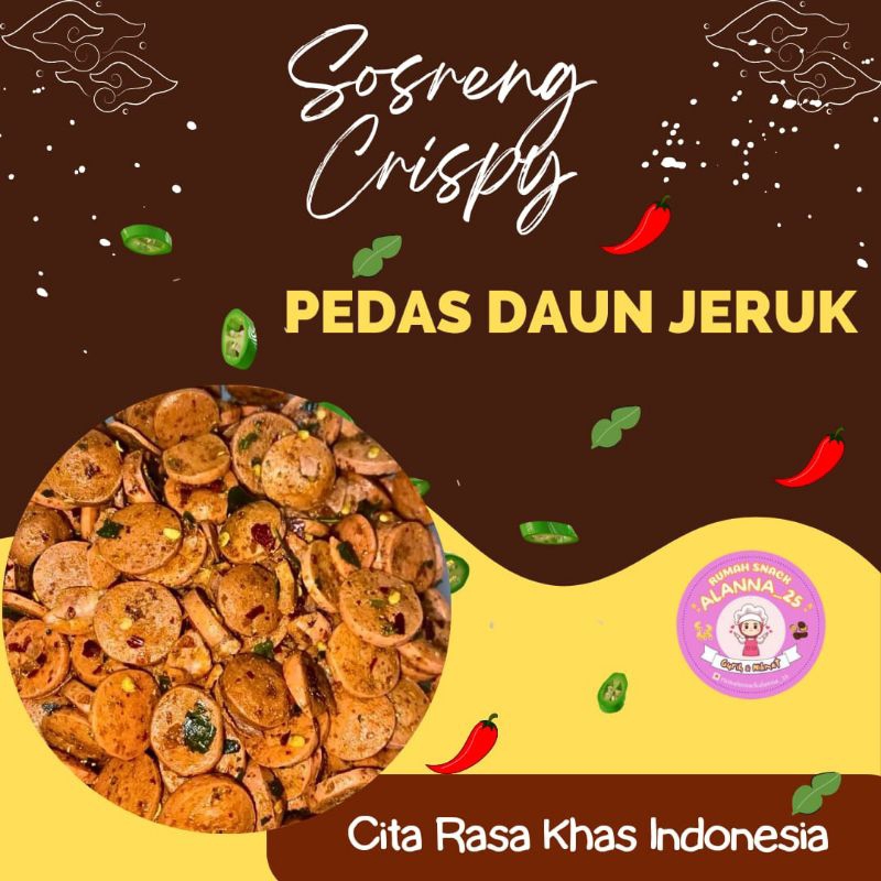 

SOSIS GORENG PEDAS DAUN JERUK TIDAK KERAS DAN GURIH 250 gram