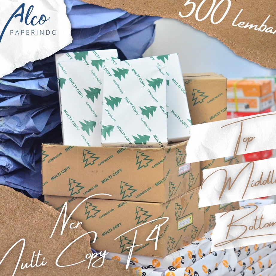 

BELANJA SEKARANG SEBELUM KEHABISAN Kertas NCR F4 isi 5 MULTICOPY Carbonless Paper Kertas Nota Kwitansi