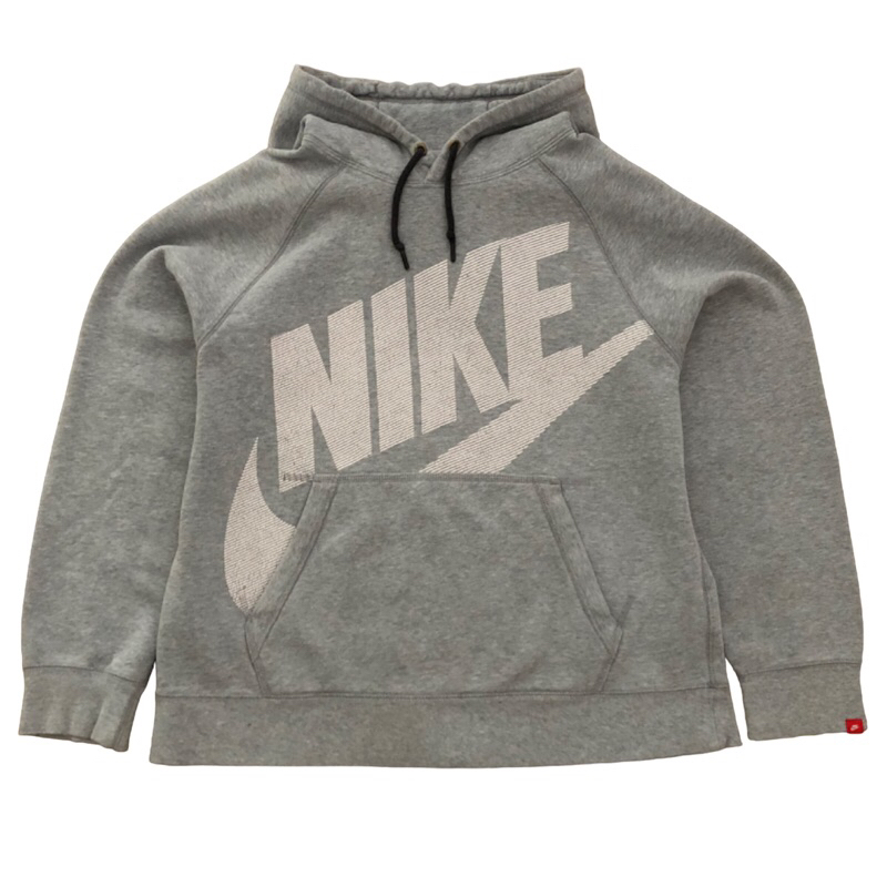 NIKE Center Spellout Hoodie Gray