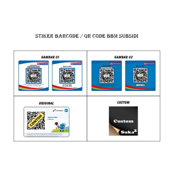 

Sticker Waterproof cetak stiker QR, Barcode myPertamina, Barcode mobil