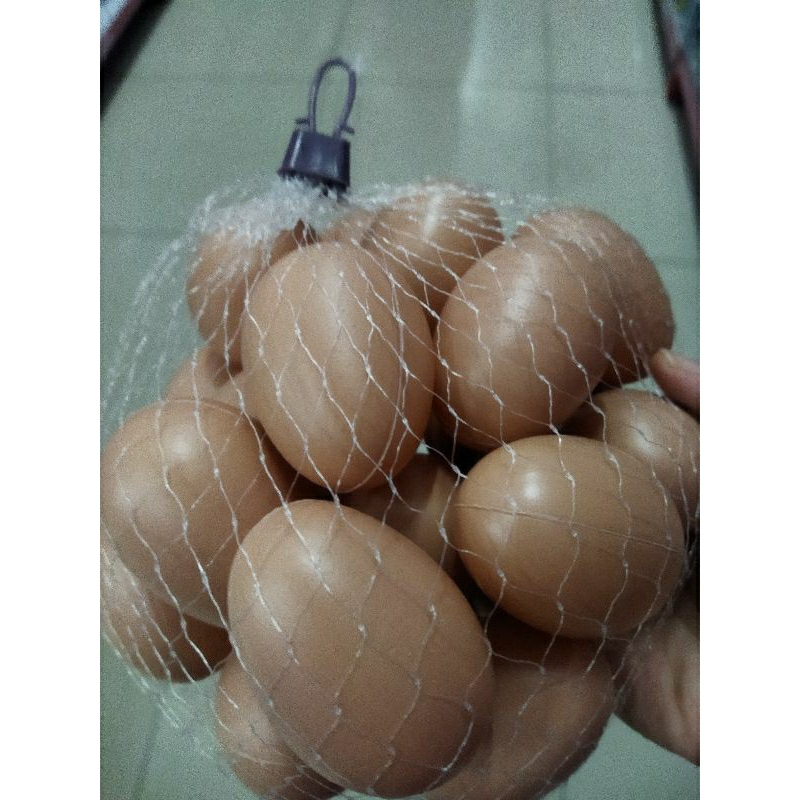 mainan telur coklat/telur warna warni/telur paskah/telur replika