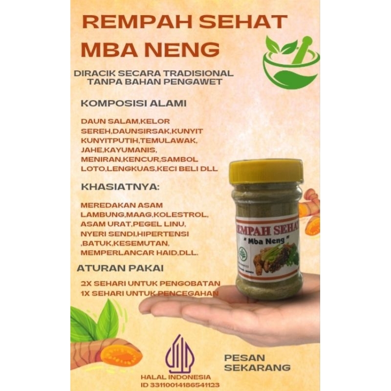 

Rempah Kering Sehat isi 100gram