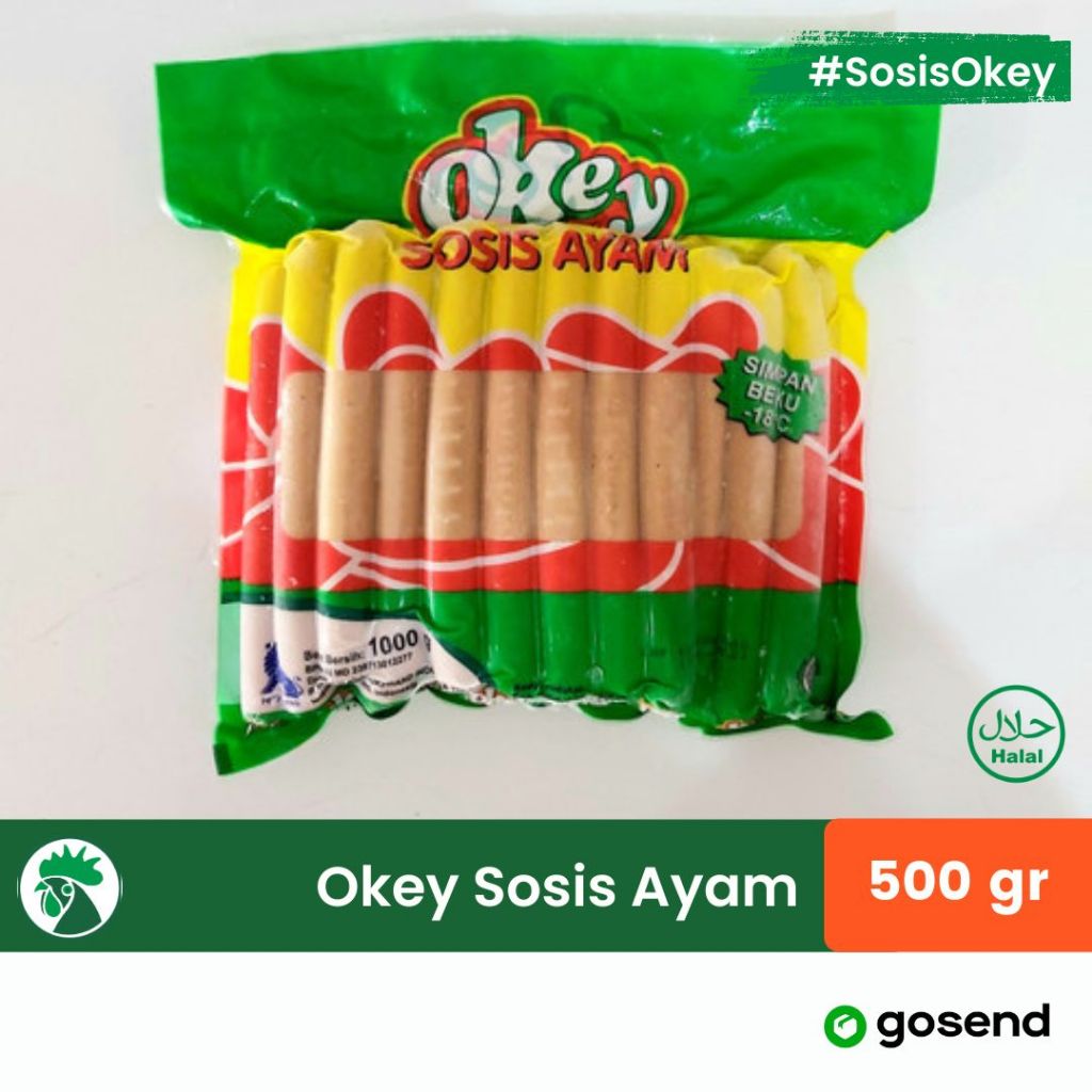 

Okey Sosis Ayam 500gr | Sosis Okey