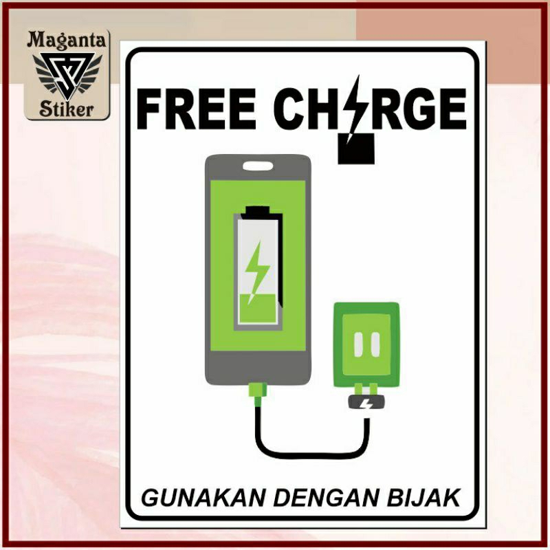 

Stiker free charge gunakan dengan baik