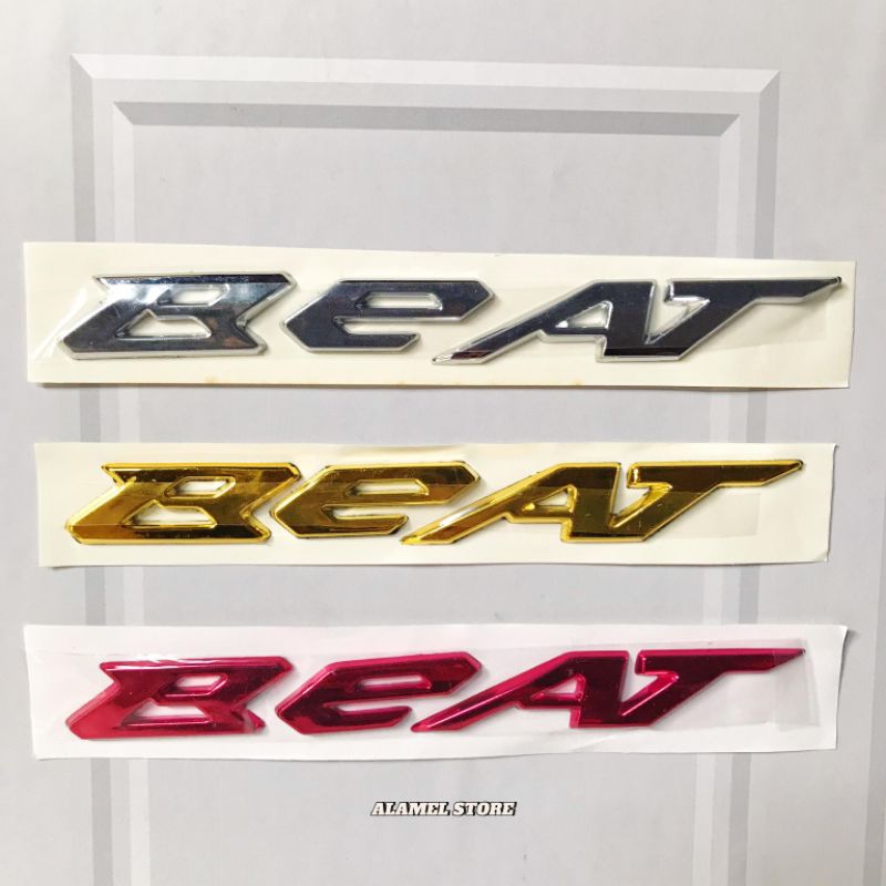 Emblem tulisan BEAT timbul, Emblem Logo Honda Beat