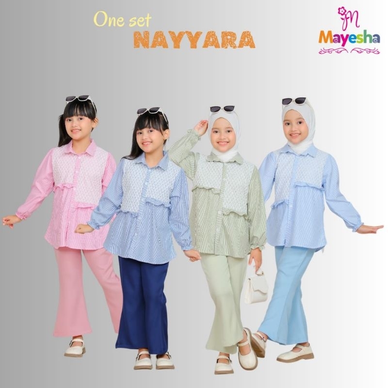 ONE SET NAYYARA MAYESHA ANAK PEREMPUAN READY SIZE KIDS