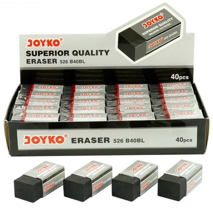 

KI3 Eraser Penghapus JOYKO Hitam eb Isi 2 Pcs