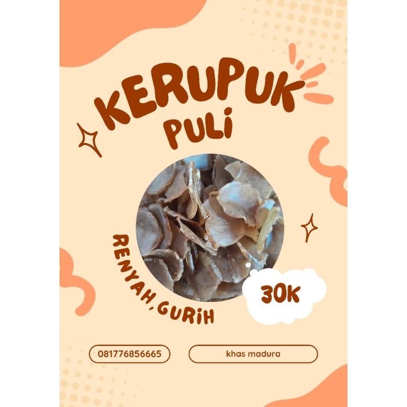 

kerupuk rambak/puli mentah khas madura 1kg