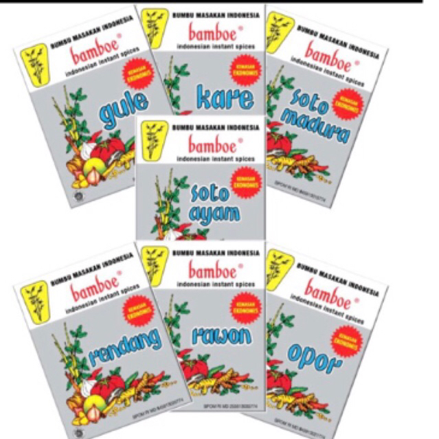 

Bamboe bumbu masak instan(1pcs/1 sachet) Bamboe BUMBU MASAKAN INSTAN INDONESIA