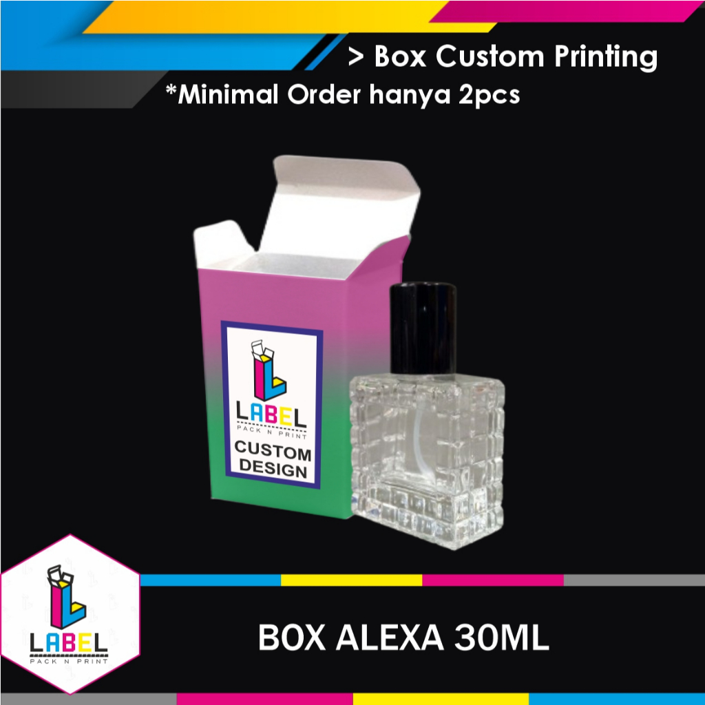 

Dus / Box Kemasan botol Alex-sa 30ml Custom Desain / Fullprint