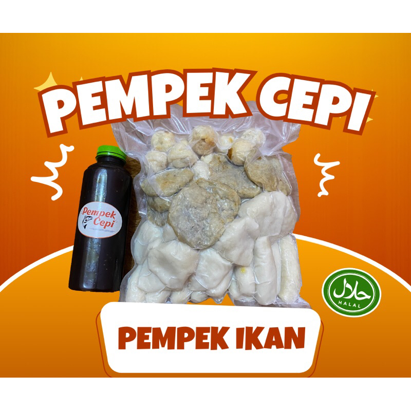 

40Pcs Pempek Palembang Empek Pempek ikan mix / campurfree cuko