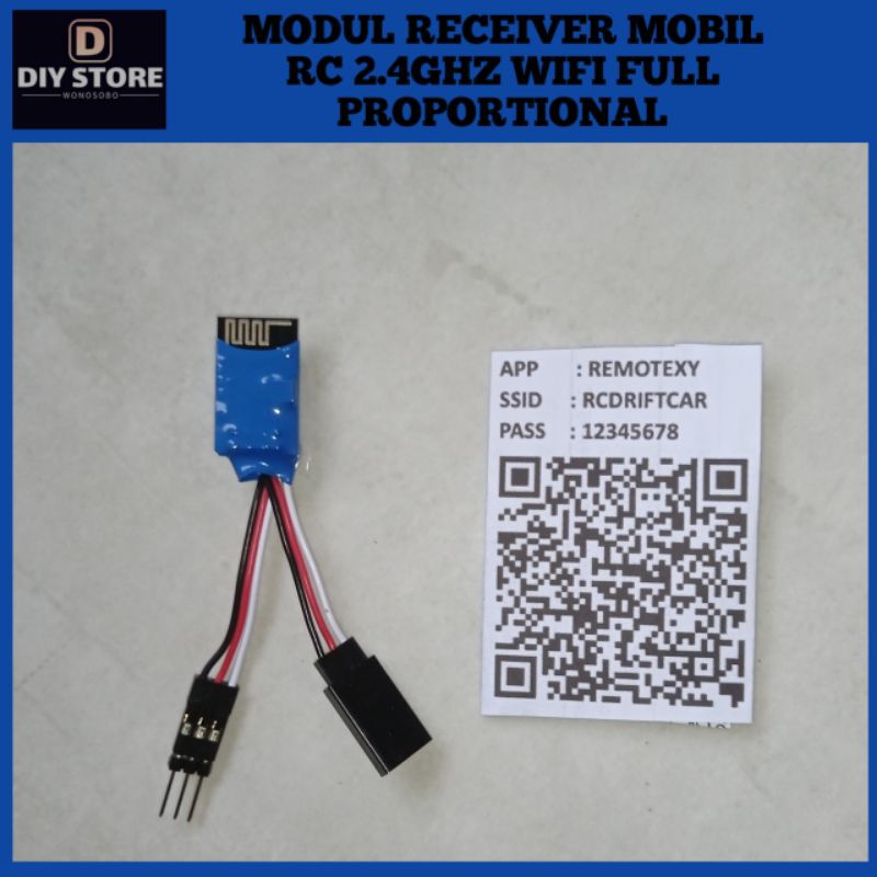 Receiver Mobil Remote RC Car Full Propo 2.4Ghz Wifi Smartphone Controlled