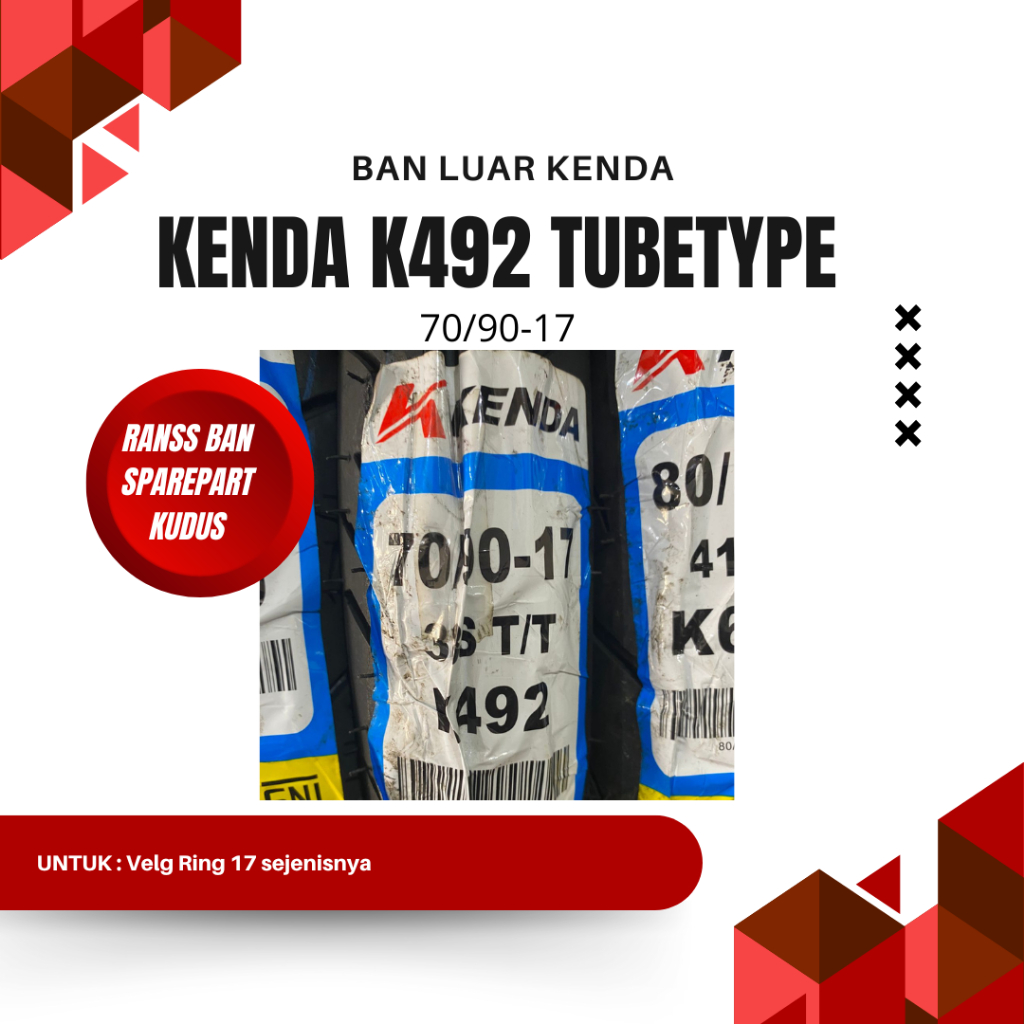 BAN LUAR KENDA K492 70/90-17