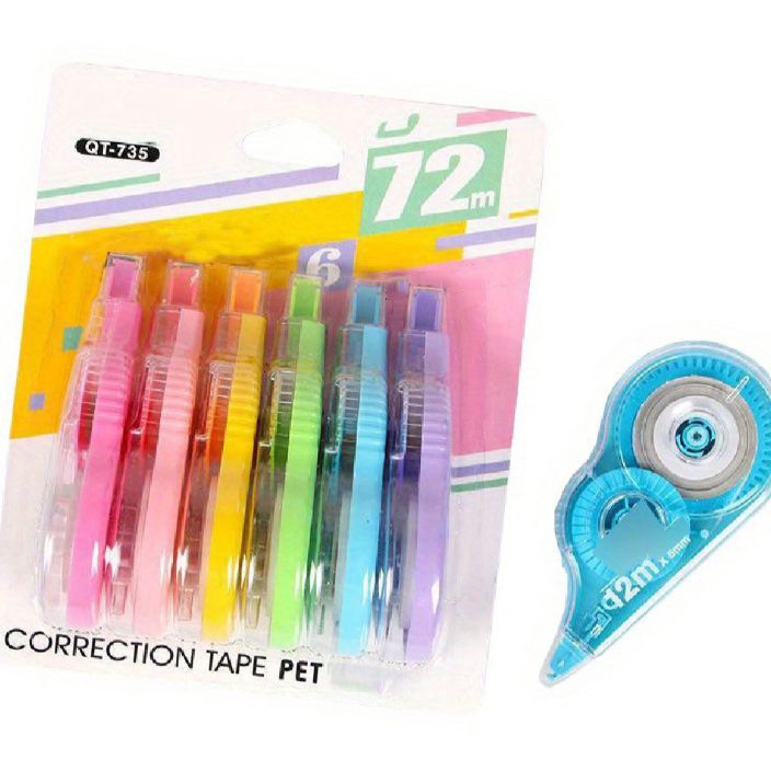 

Terbatas ATK168 6pcs Tipex Tip X Pita Koneksi Pena Correction Tape ST453