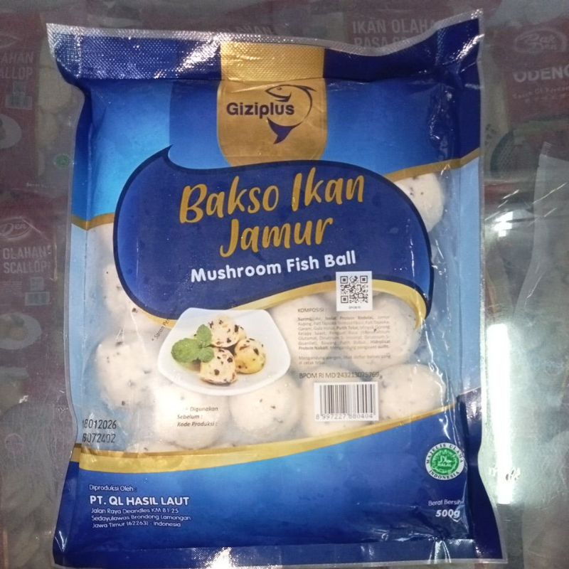 

Giziplus Bakso Ikan jamur 500gr