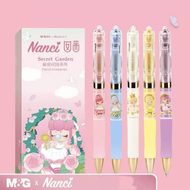 

PULPEN NANCI SECRET GARDEN ISI 5 PCS