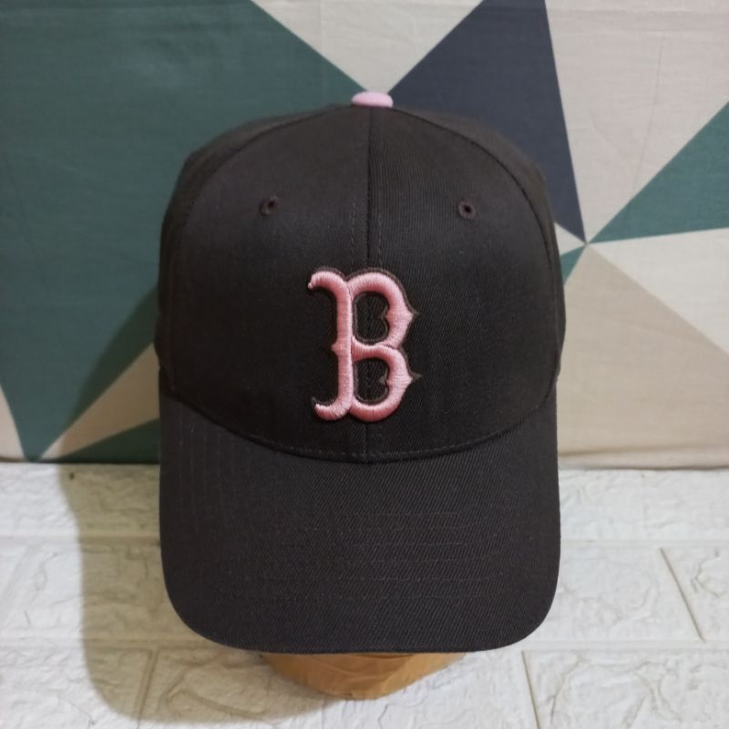 Topi MLB Original MLB Boston Coklat Size XS-S