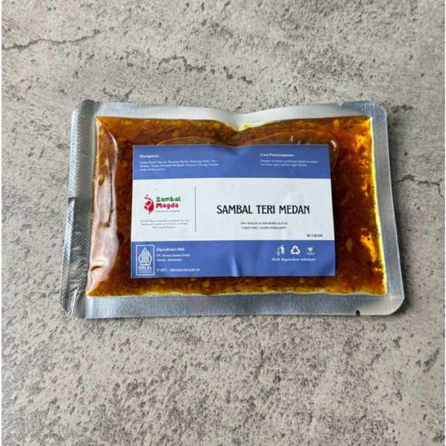 

Sambal Magda - Sambal Teri Medan 80 gram | sambel teri | sambal lauk teri kemasan