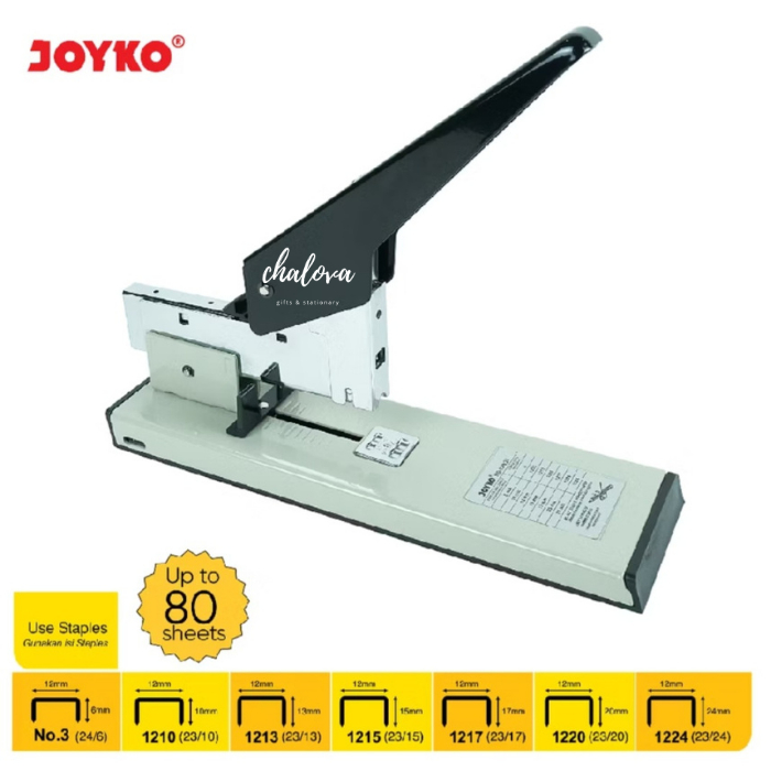 

[PCS] HEAVY DUTY STAPLER BESAR JOYKO HD-12N/24 / JEPRETAN JOYKO / STAPLES JOYKO / HEKTER UNTUK KERTAS TEBAL / STAPLES MEJA / STAPLES JILID BESAR