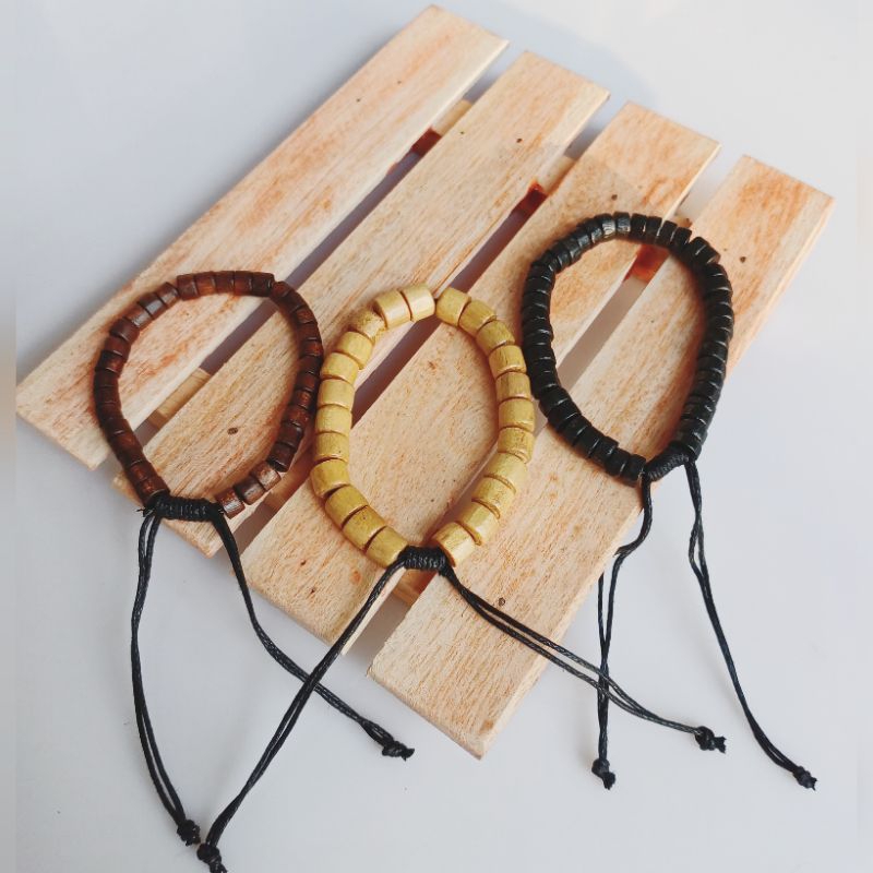 Gelang Kalimantan | Gelang Kayu Tabung Polos