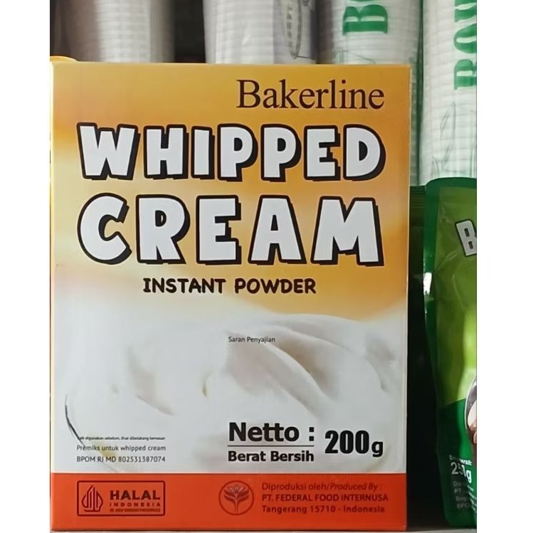 

Bakerline whipped cream 200 gr