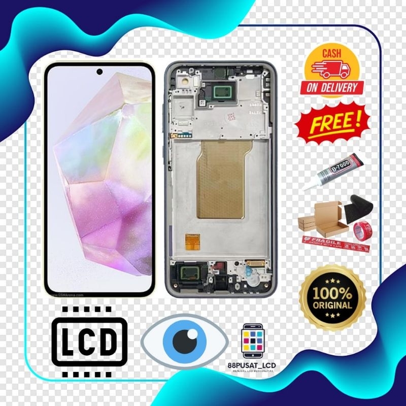 LCD FULLSET AMOLED SAMSUNG A35 5G / A356 ORIGINAL TOUCHSCREEN LCD