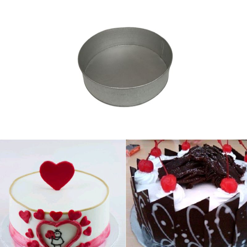 Loyang bolu bentuk bulat bahan galvalum / Loyang kue ulang tahun / Loyang kue bolu bulat ukuran 18 2