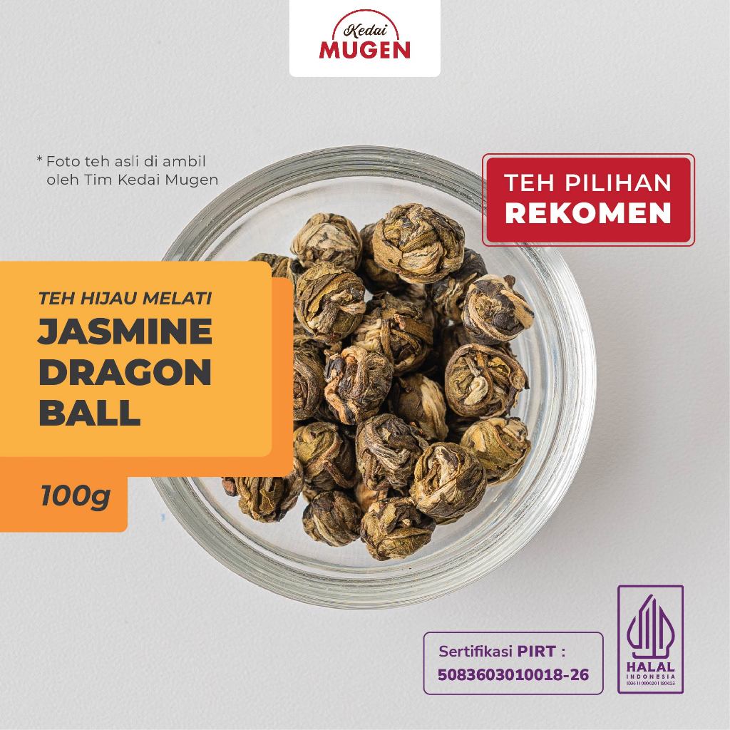 

Kedai Mugen - Sichuan Jasmine DragonBall Green Tea/Teh Hijau Melati 100g
