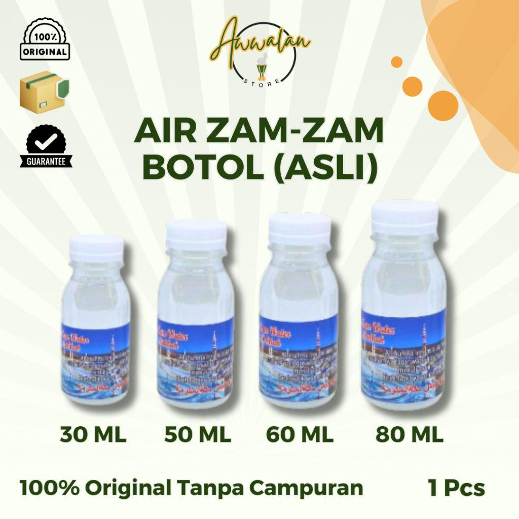 

Air Zamzam / Zam Zam Botol Kecil Asli Original 100% Makkah Oleh Oleh Haji Dan Umroh Grosir