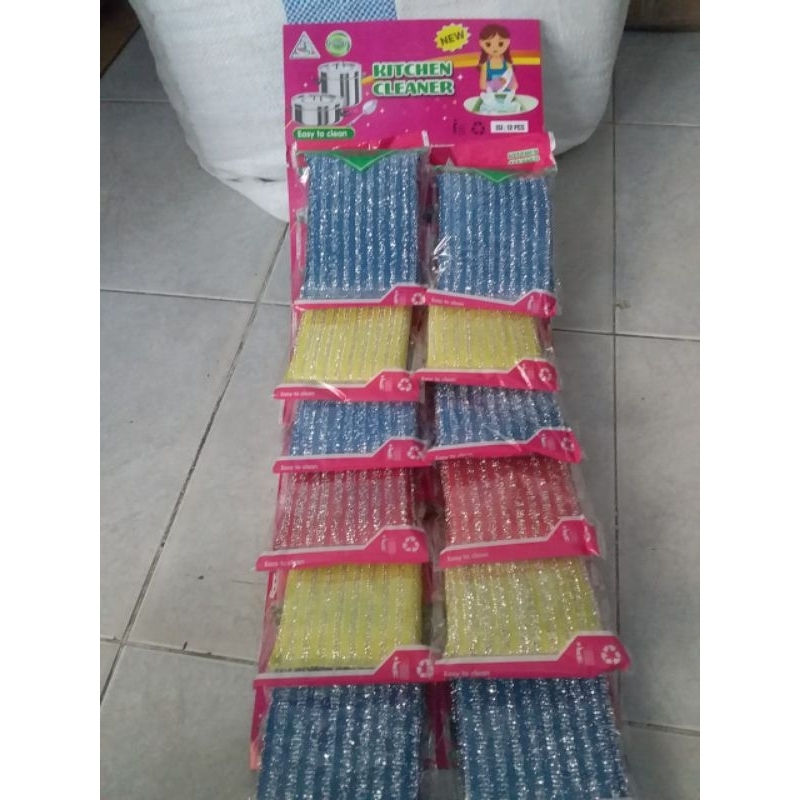 Spon Bantal Cuci Piring Harga untuk 1 Renceng isi 12