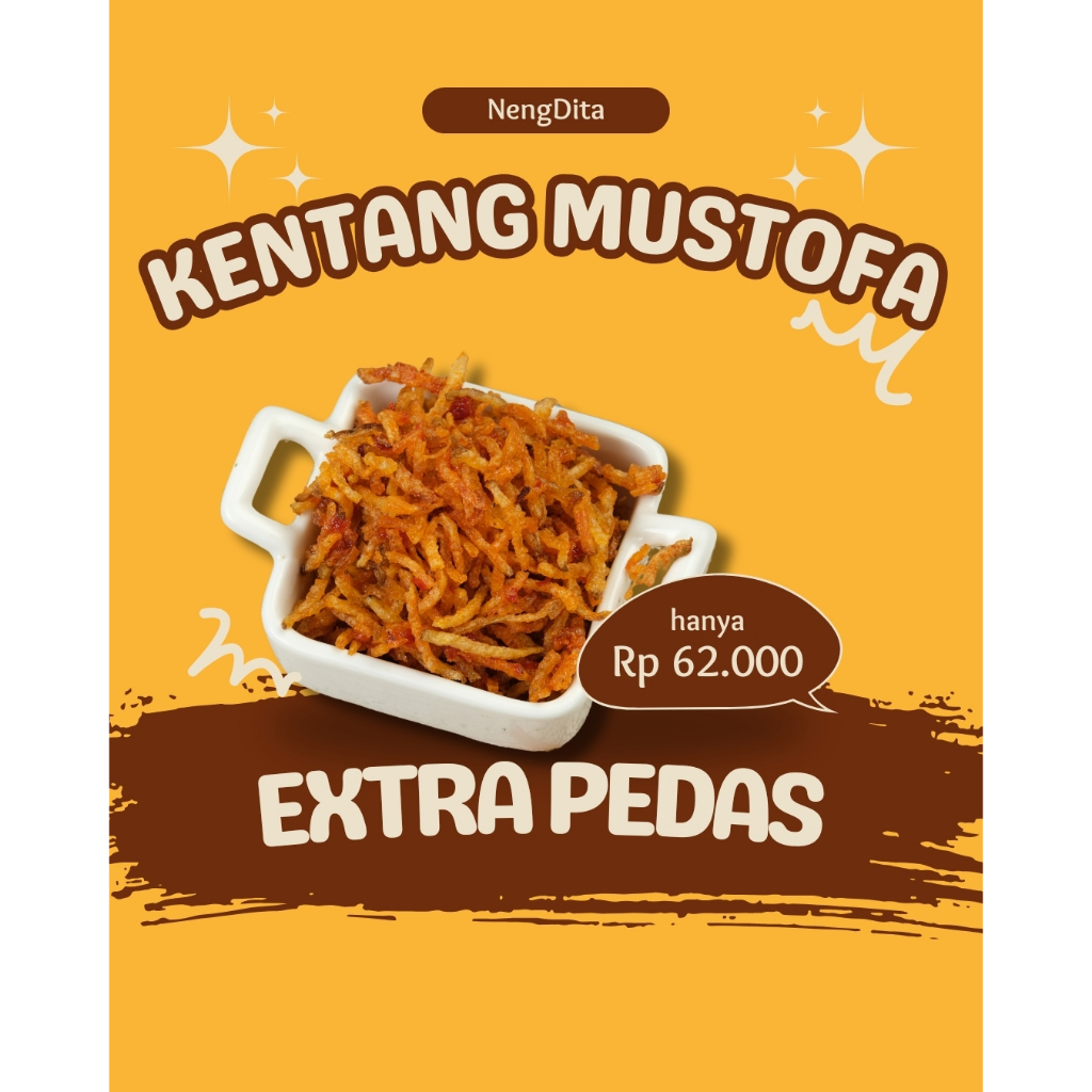 

Kentang Mustofa Extra Pedas - Krispi Tanpa MSG Kualitas Premium