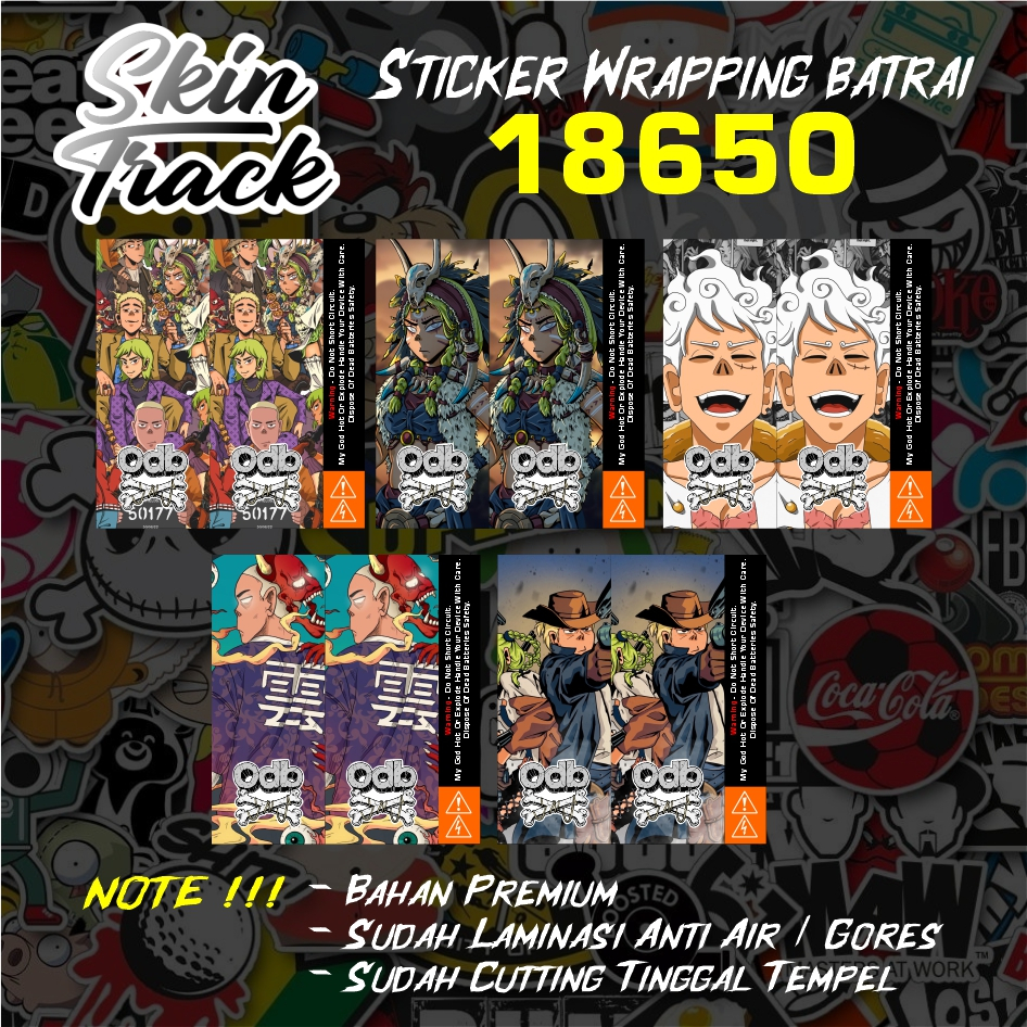 

Stiker Skin Wrap Baterai 18650 Motif CW - Pelindung Dan Pelapis Wrap Baterai 18650