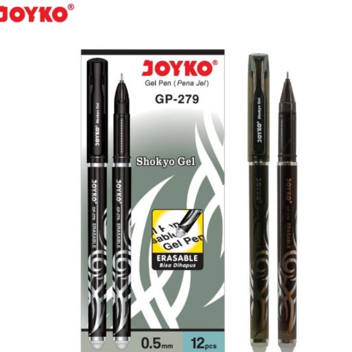 

KP8 Pulpen Gel Hapus Joyko GP279 Shokyo Gel 1pak12pcs